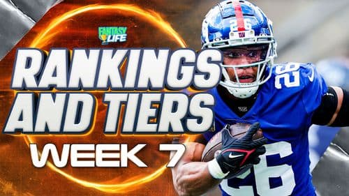 Week 7 Fantasy Football Rankings And Tiers. Expect a Hefty Workload For Saquon Barkley.