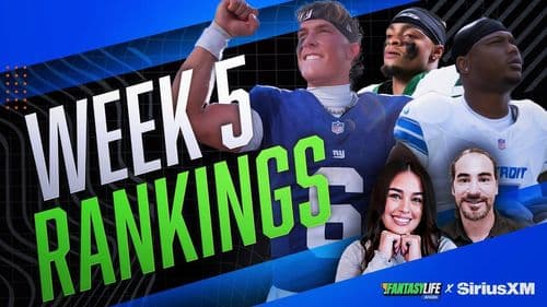 Fantasy Football Week 5 Rankings and Matchups!